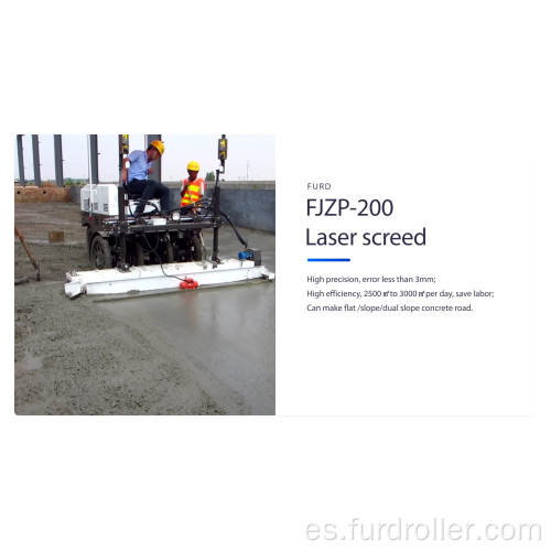 Máquina hidráulica de nivelación de hormigón vibratoria autonivelante de piso de tierra para la venta FJZP-200